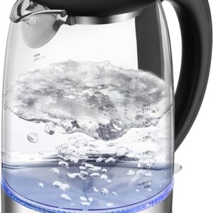 Cosori Electric Kettle, No Plastic Filter & Spout, 1.7L Tea Kettle & Hot Water Boiler For Coffee & Tea