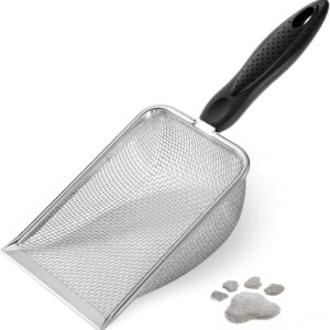 Heavy-Duty Stainless Steel Cat Litter Scoop