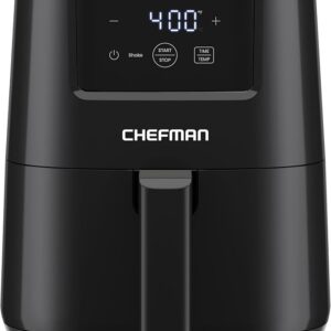 CHEFMAN 2 Qt Mini Air Fryer – Digital Space-Saving Compact Air Fryer with Nonstick and Dishwasher Safe Basket